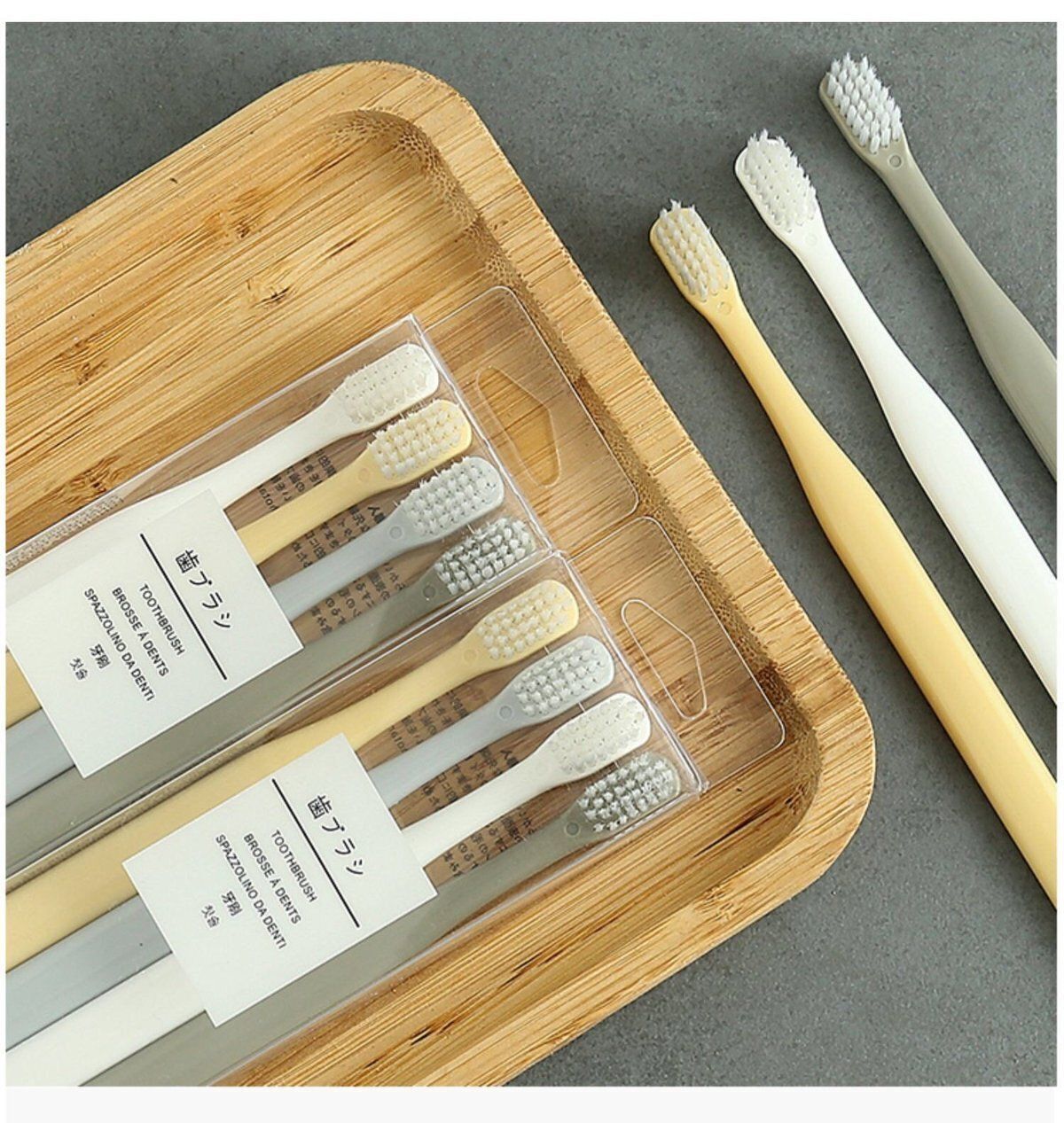 8支裝日式小頭軟毛牙刷（2盒），旅行便利小牙刷 毛刷軟硬適中