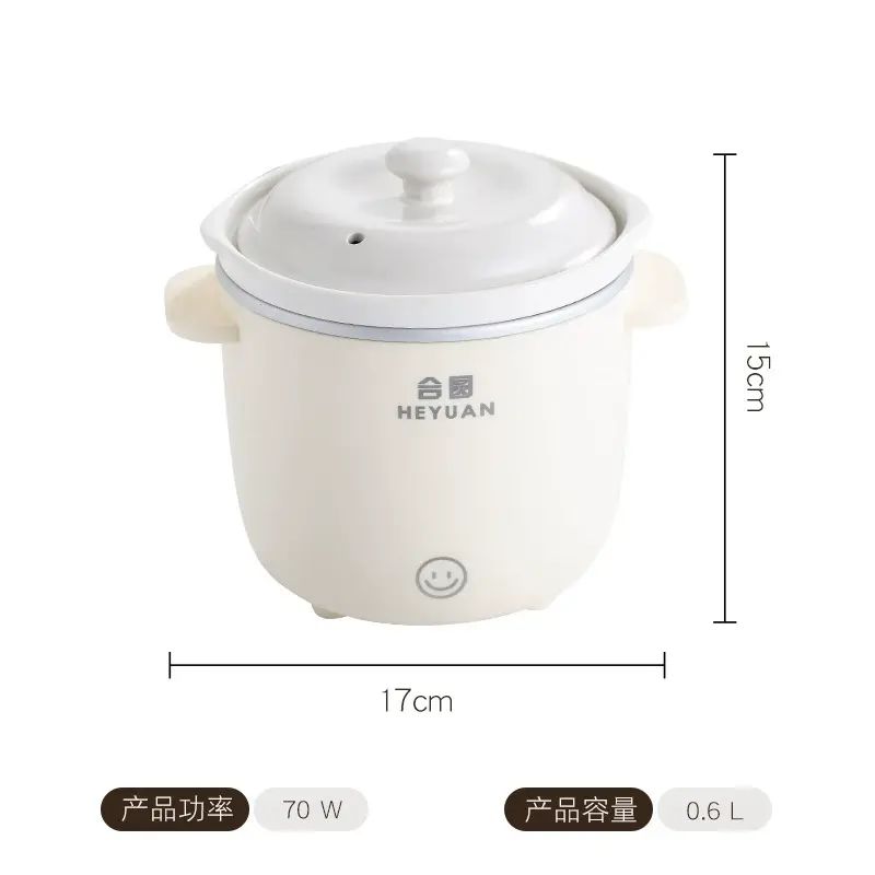 迷你小型电炖锅陶瓷炖锅煮粥煲汤婴儿辅食锅家用宿舍电炖锅电饭煲