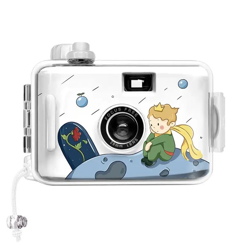 复古傻瓜胶卷运动防水儿童小X子与玫瑰拍立得非一次性胶片相机