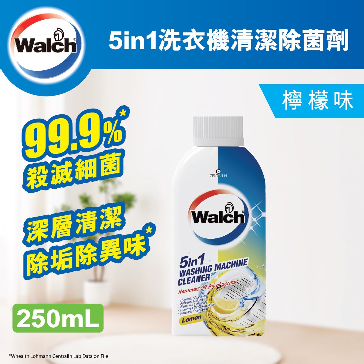 5in1洗衣機清潔除菌劑（檸檬）