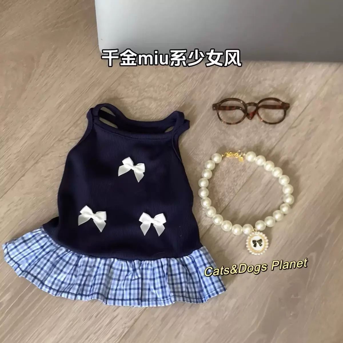 貓咪衣服夏季可愛蝴蝶結吊帶裙寵物布偶小貓狗狗薄款防掉毛夏裝