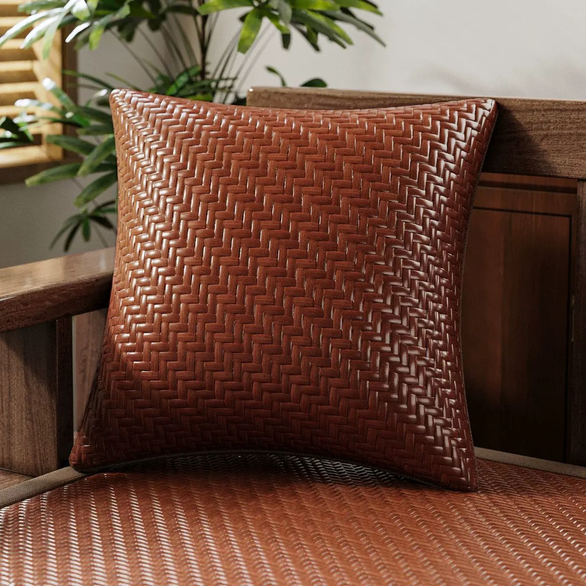 Summer ice mat sofa throw pillow waist pillow living room bay window backrest pillow large backrest 