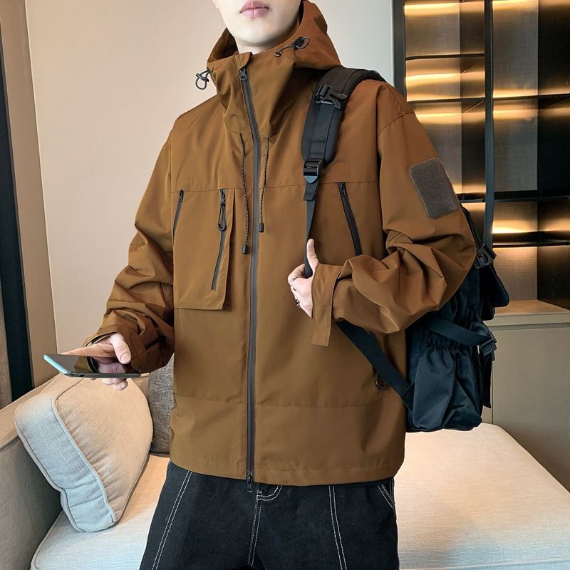 New men's functional windbreaker bag top, outdoor waterproof autumn jacket, and jacket