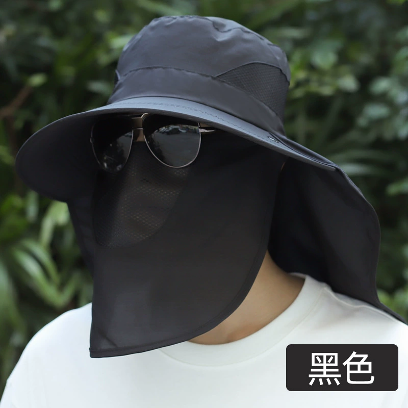 2025义乌新款6风扇带太阳能风扇帽子空调帽可充电防晒遮阳大帽簷