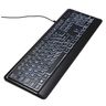 KOPJIPPOM Large Print Backlit Keyboard, Quiet USB Wired Computer Keyboard, Full Size Keyboard with W