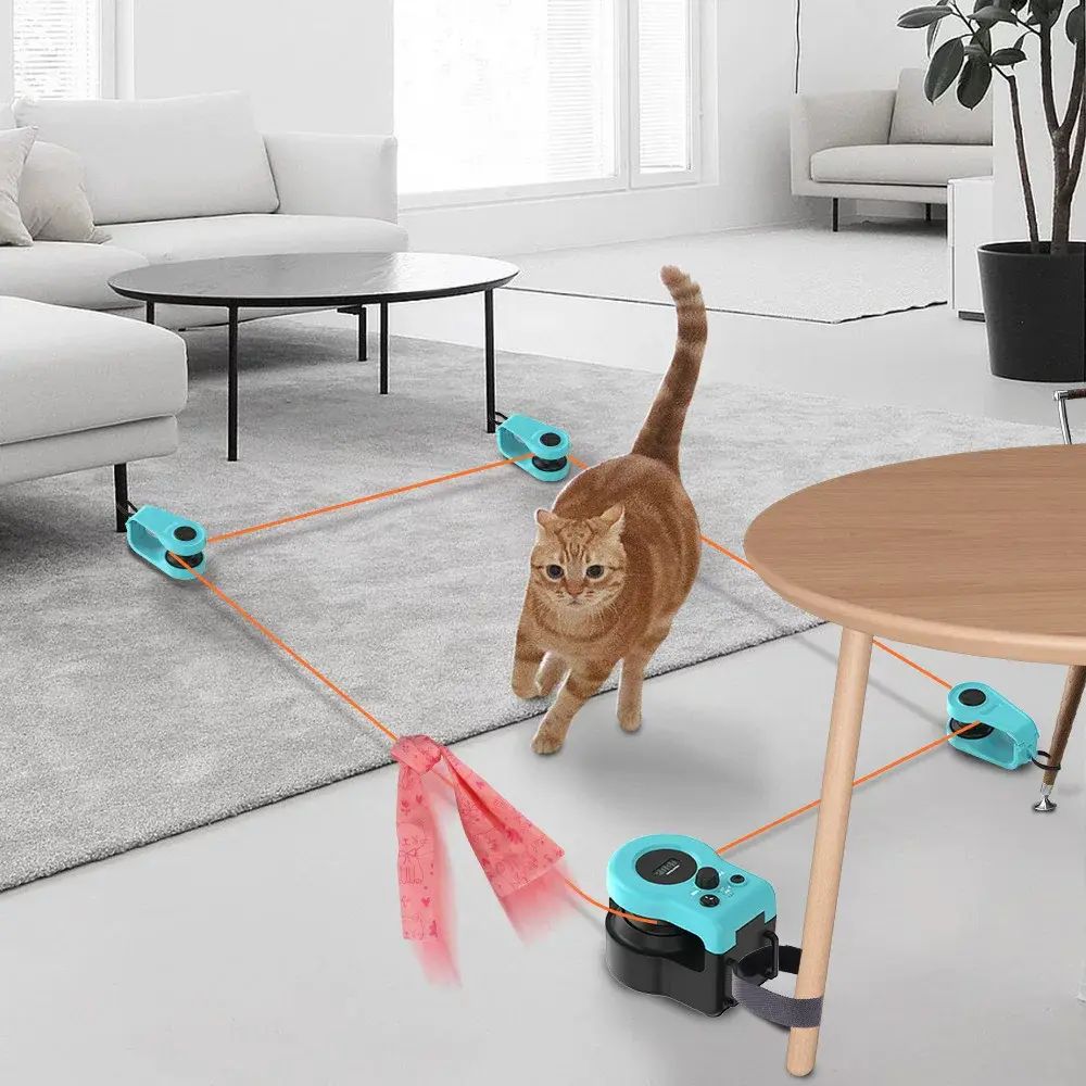 New Electric Cat Toy Cat Weight Loss Tool Feather Interactive Cat Toy Remote Control Toy