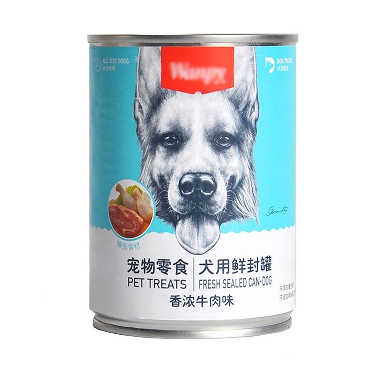 成犬泰迪金毛拌飯狗糧罐頭 犬用鮮封罐375g/罐 ，口味:香濃牛肉