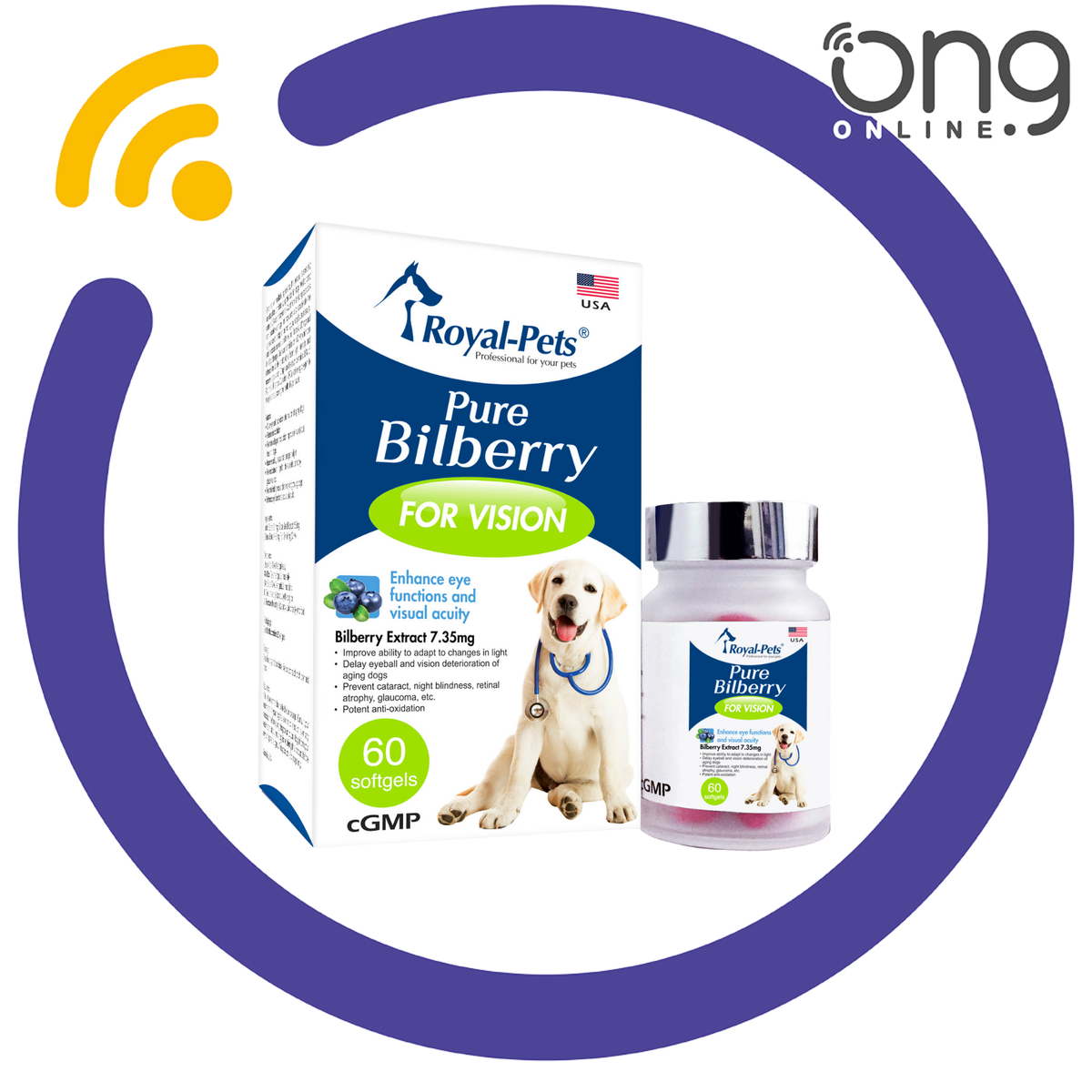 犬用 純正藍莓 60粒軟膠囊 ✅ 此日期前最佳: 2028年1月1日 【延緩年長犬視力退化】 【預防白內障】 【改善成長犬認知能力及記憶】 【平行進口】 