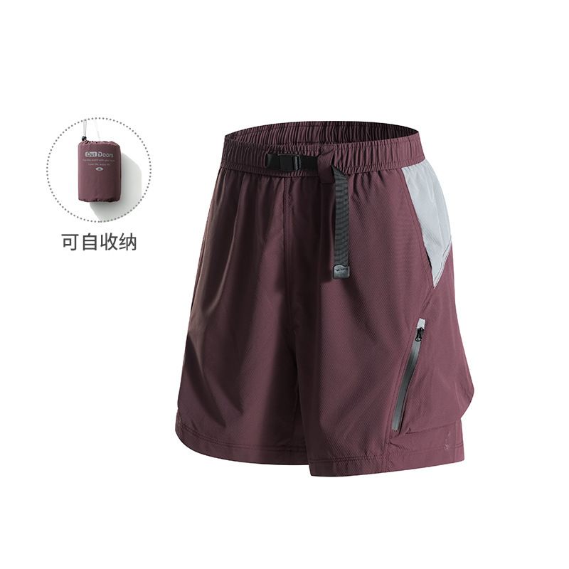 IZEXX潮牌户外短裤男夏季休闲百搭运动轻薄可收纳五分裤宽松