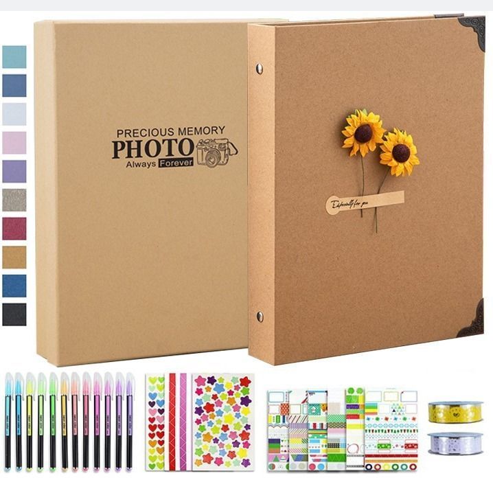 聖誕節相冊相簿 - 我們的冒險書 80 頁手工製作附配件記憶剪貼簿