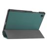 For Samsung Galaxy Tab A8 10.5 2021 ENKAY Custer Texture Leather Smart Tablet Case (Dark Green)