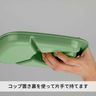 便利環保三色BBQ用方形食物碟 燒烤方形盤 野餐碟膠碟 代替紙碟 兒童可用大食會餐盤 [日本製]