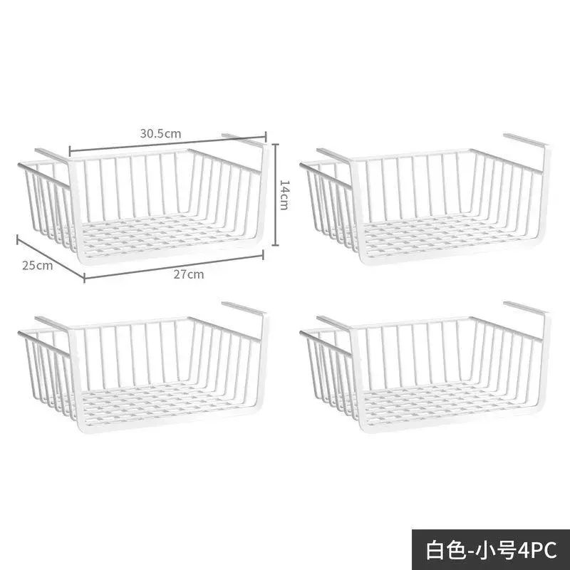 厨房悬吊架免安装 柜下挂篮调味杂物收纳厨房橱柜置物架