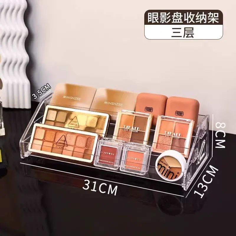 Acrylic Multi-functional Multi-layer Display Rack Cosmetic Storage Box Comb Card Badge Small