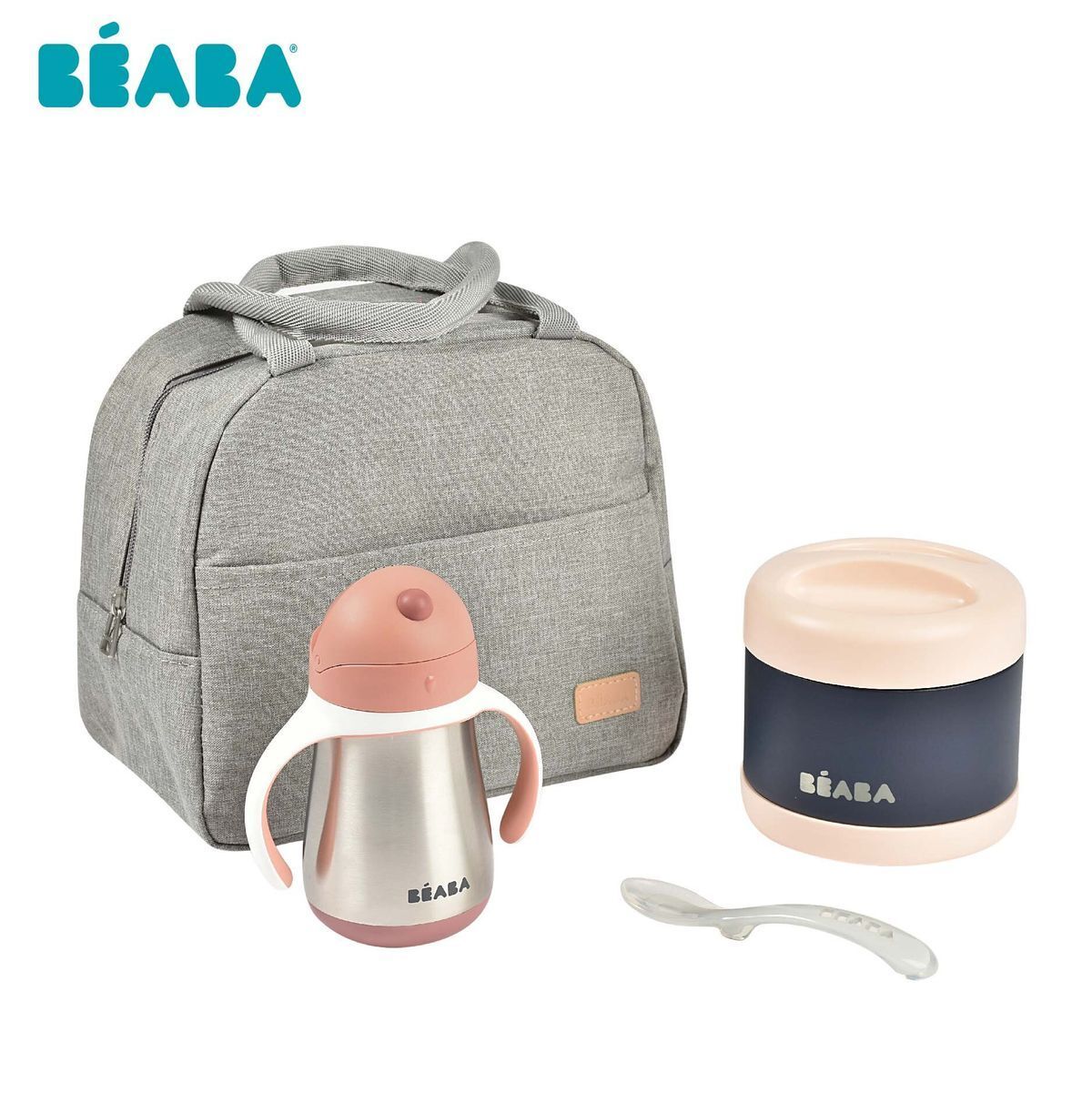 [Free Gift] On-the-go Keep Cold & Warm Set / Meal time set  - Pink