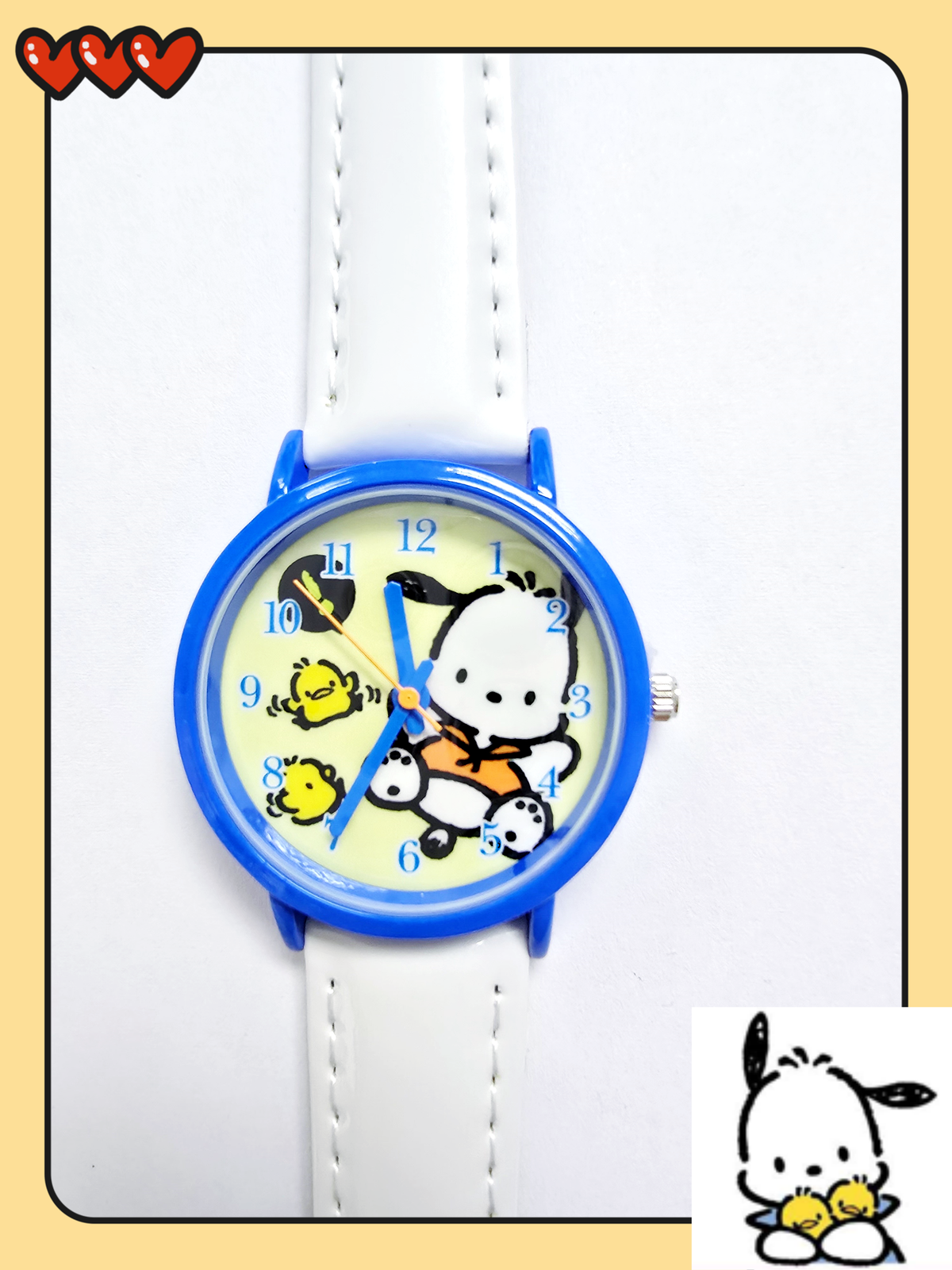 POCHACCO PC 狗 - 行針手錶 (藍色)
