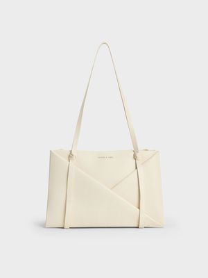 Charles & Keith - Midori 綁結手提托特包