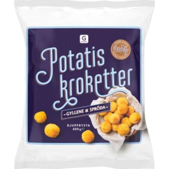 Potatoes croquettes 600g  (Frozen-18°C)