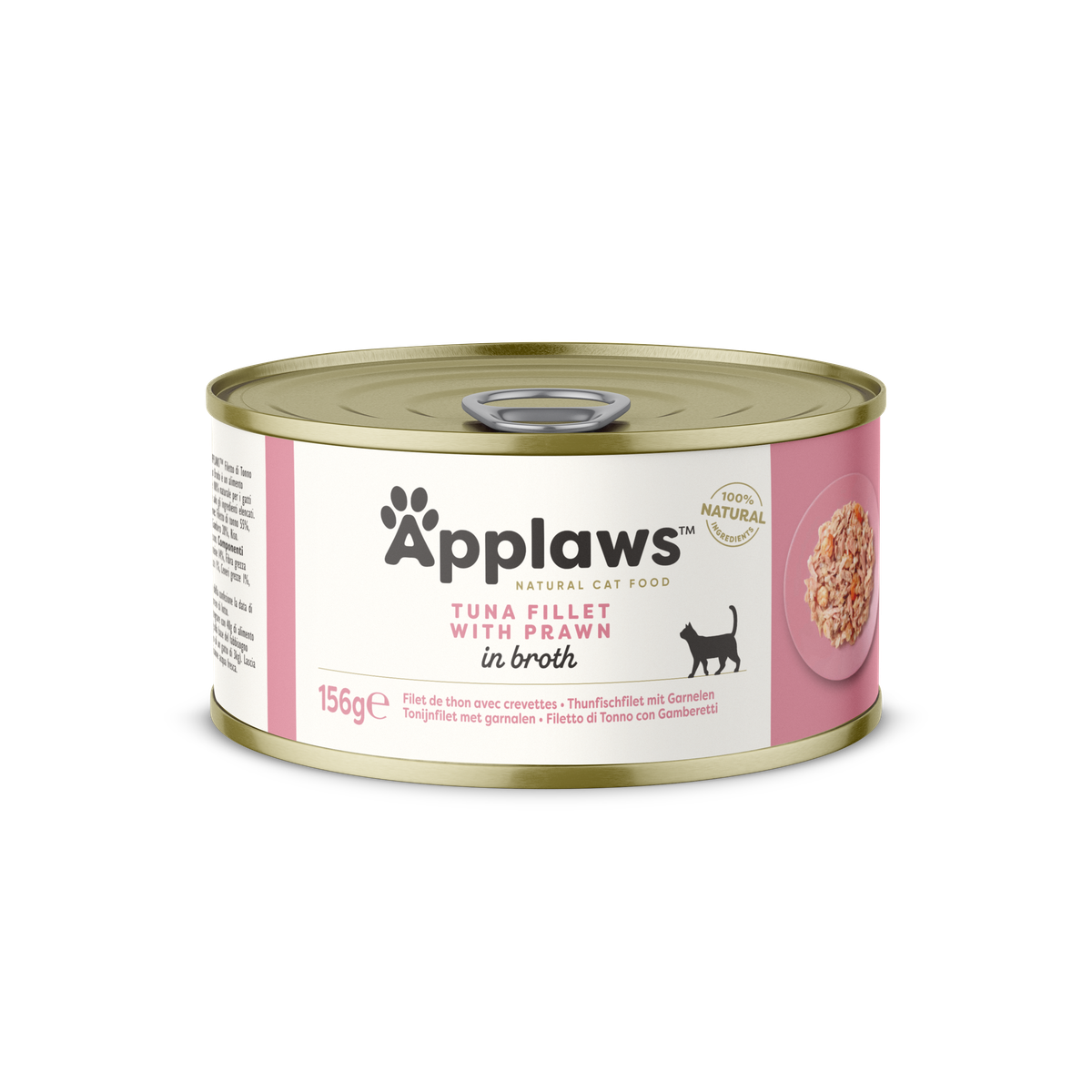 Broth Cat Tins - Tuna & Prawn in Broth 156g #2008