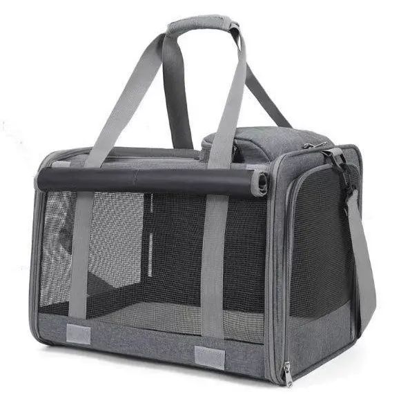 Large Capacity Cat Carrier Portable Handbag Breathable Pet Bag Dog Travel