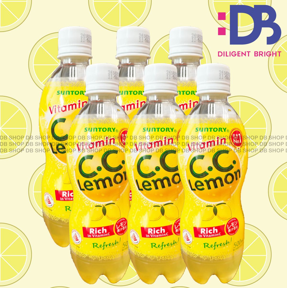 C.C. LEMON 有氣檸檬味飲品（膠樽裝）(500毫升 X 6) 此日期前最佳: 2027年1月
