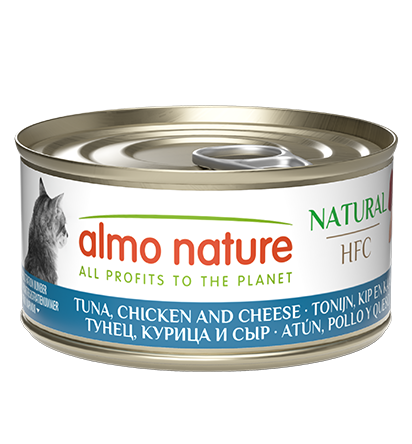 HFC Cat Canned - Tuna, Chicken & Cheese Natural 70g [新舊包裝隨機發貨]