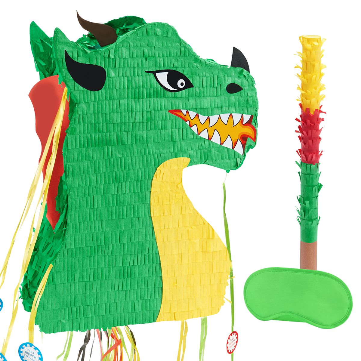 HK皮纳塔生日派对玩具儿童砸糖游戏敲打拉线式两用可折叠pinata