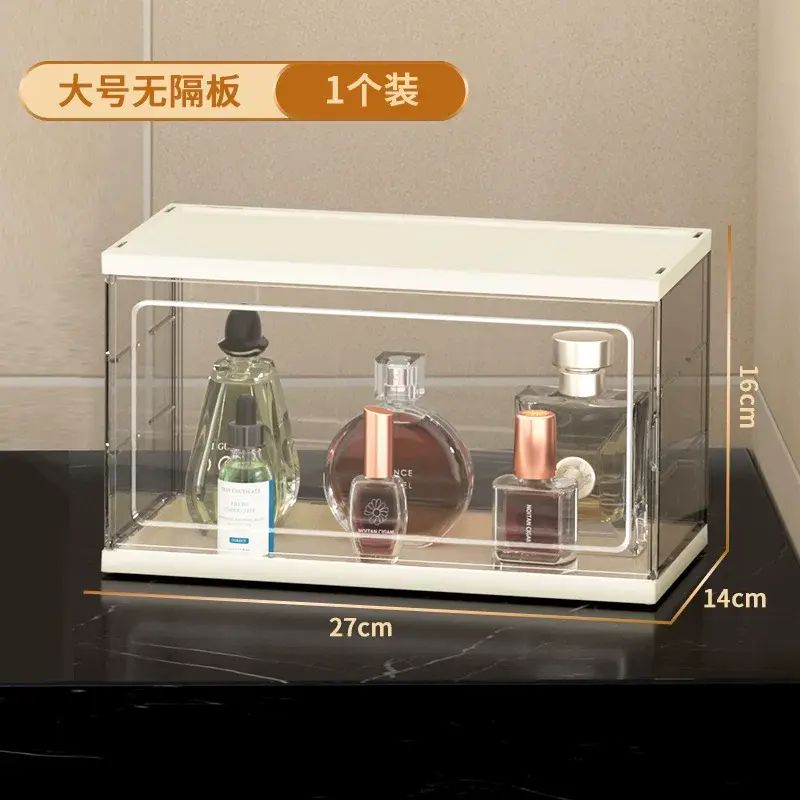 Acrylic Transparent Storage Box, Dresser Perfume Cosmetic Desktop Dustproof Orga
