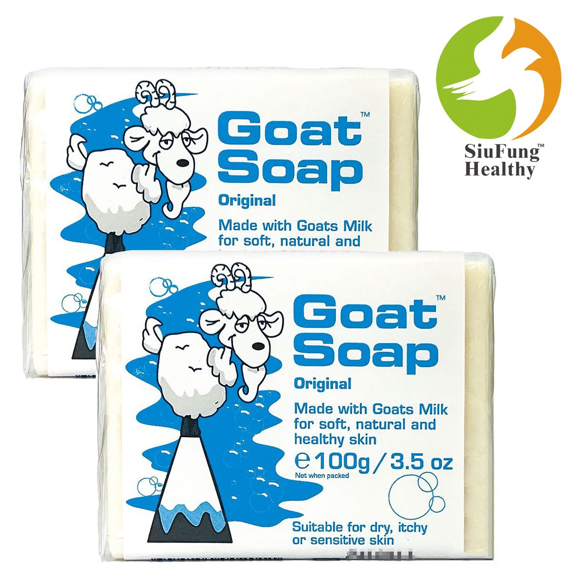 Goat Soap | 兩件裝皂 -藍色*2pcs* Original - Blue 100g [02011X2] (Parallel ...