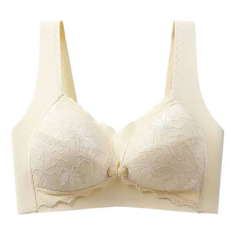 蚕丝前开扣哺乳内衣女夏季薄款怀孕期专用产后喂奶聚拢孕妇文胸罩