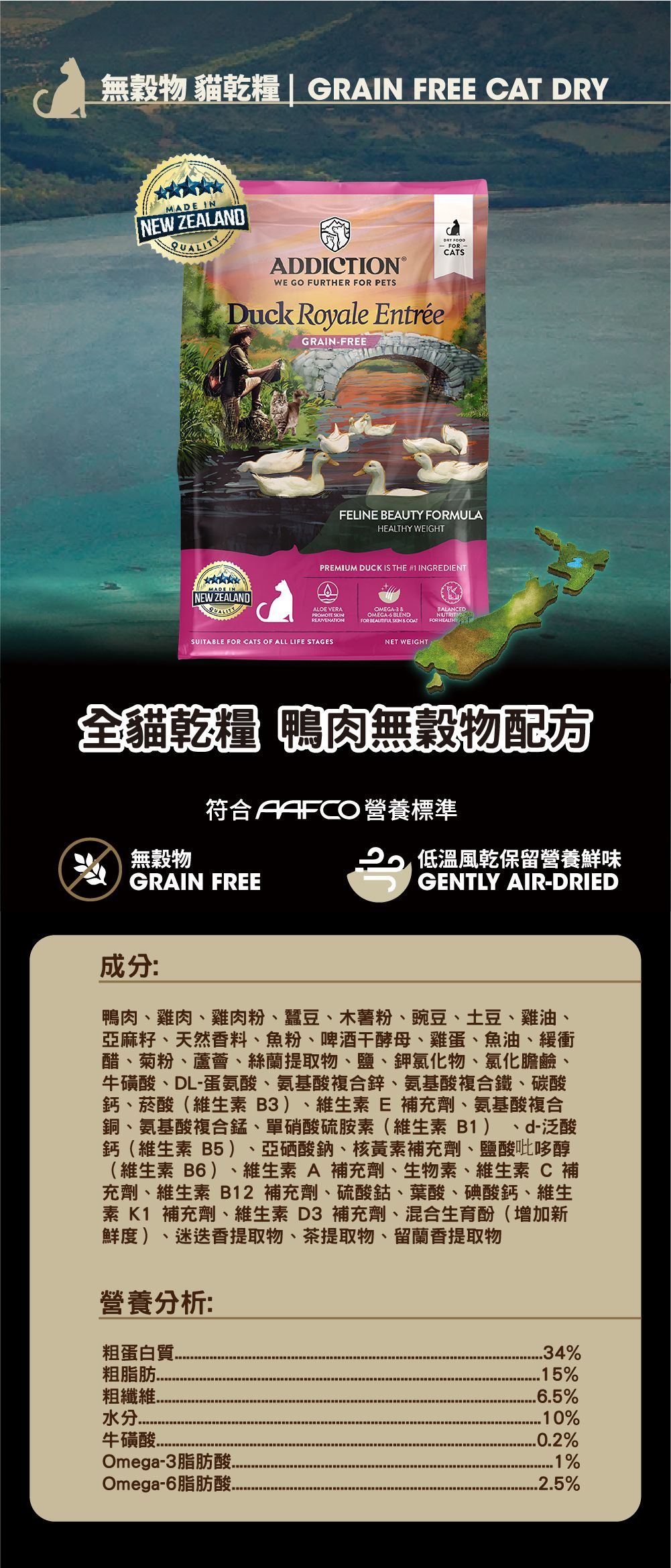 ADDICTION | Duck Royale Entree Dry Cat Food (4lbs) | ADDICTION CAT FOOD ...