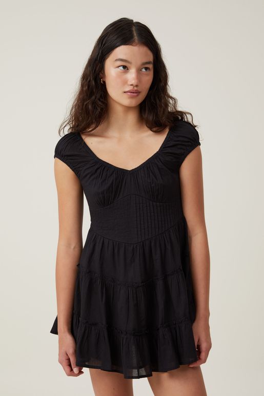 ivy corset mini dress cotton on COTTON ON | Cotton On Women - Ivy Corset Mini Dress - Black