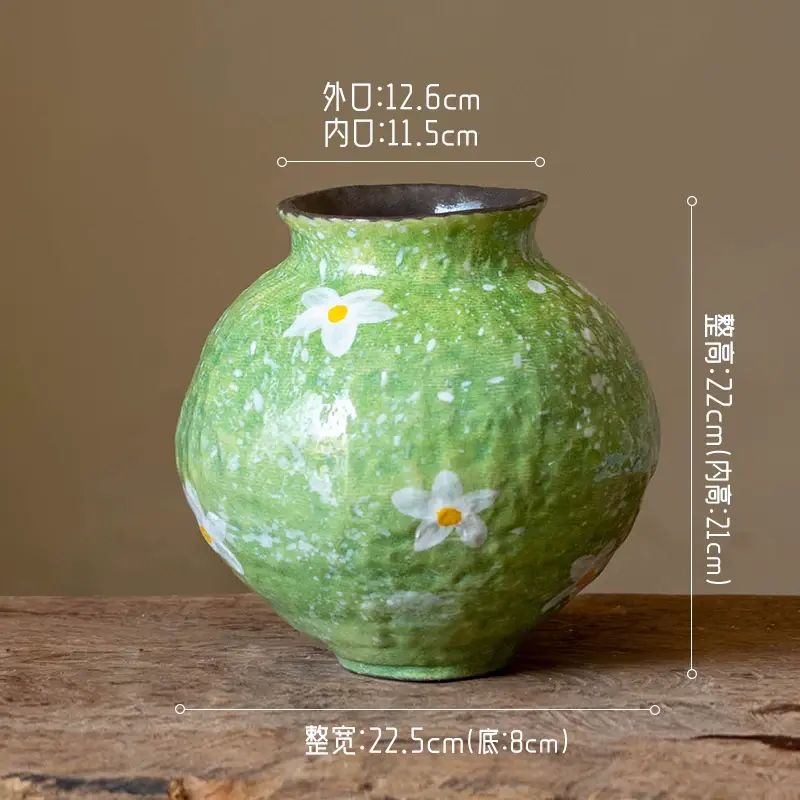 掬涵陶瓷花盆客厅家用兰花蝴蝶兰专用法式轻奢高级感花器装饰品
