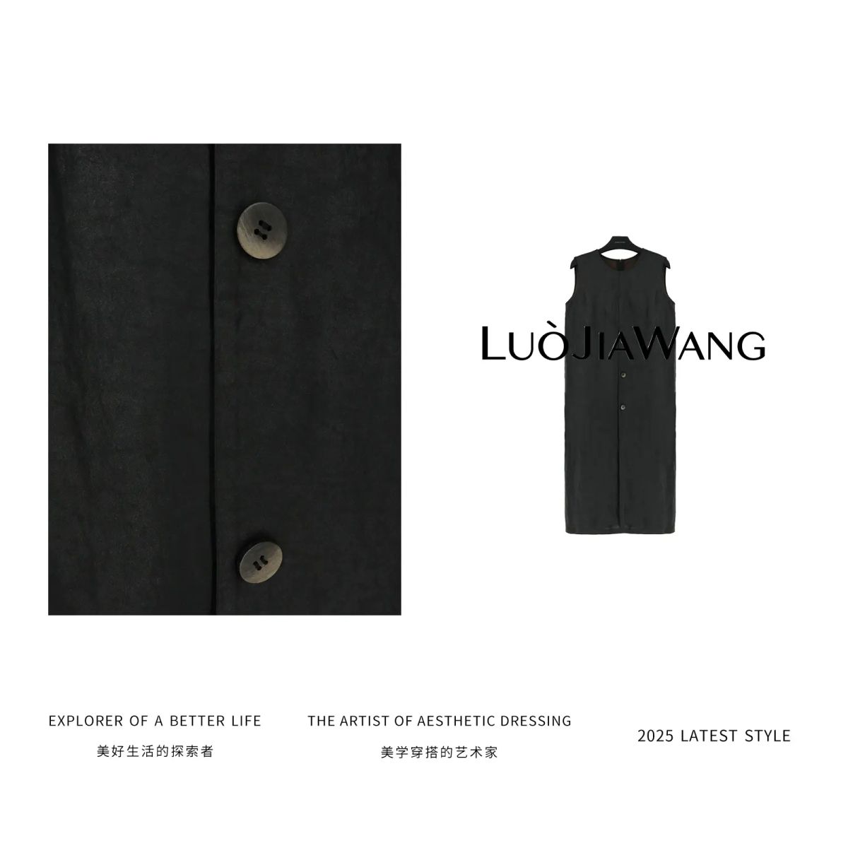 oung edition mulberry silk silk fragrant cloud yarn dress women s summer mid long long dress Black S