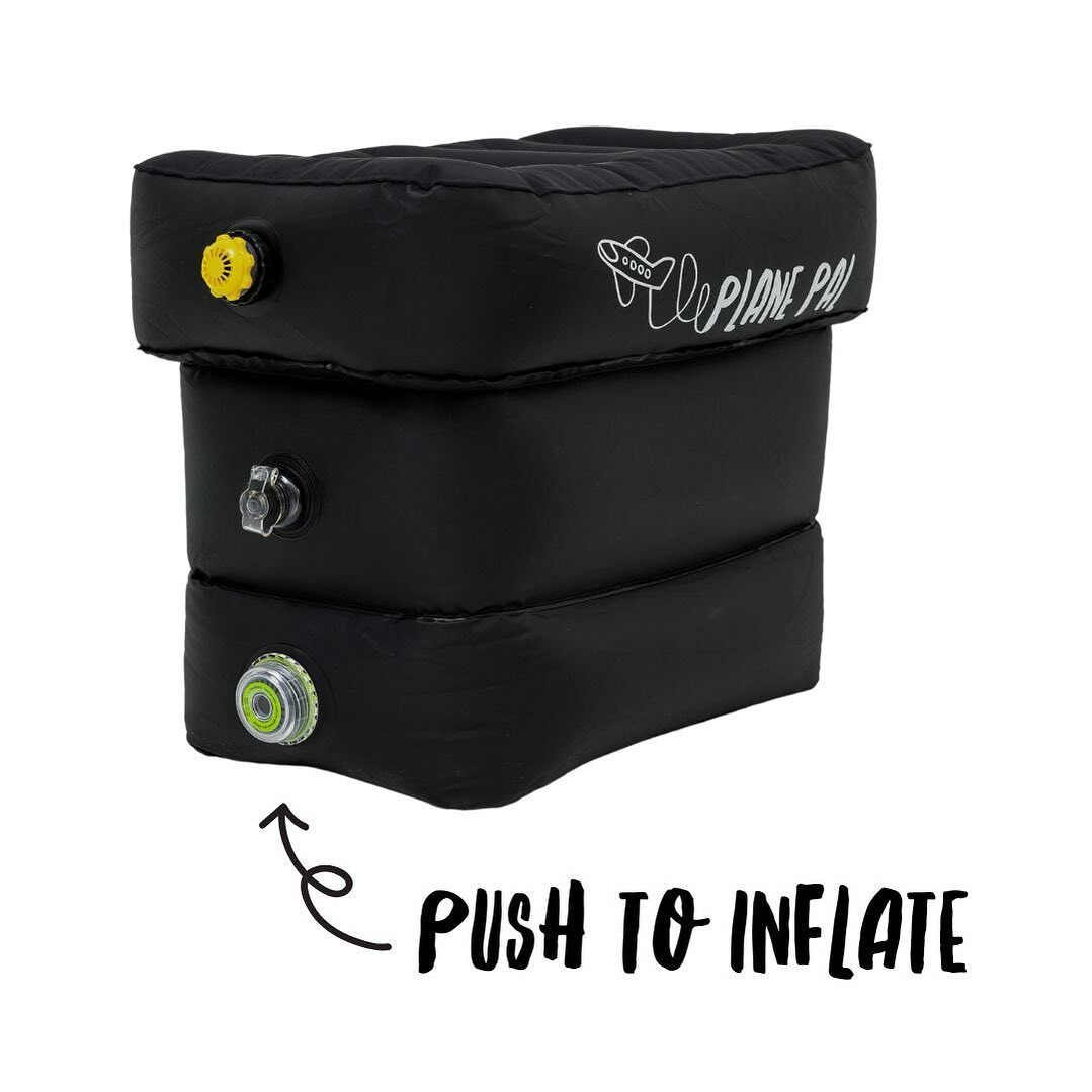 澳洲 Plane Pal 充气婴儿 / 小童床垫或成人脚垫：适用于飞机、火车、汽车长途旅行（便携可折叠）配电动气泵