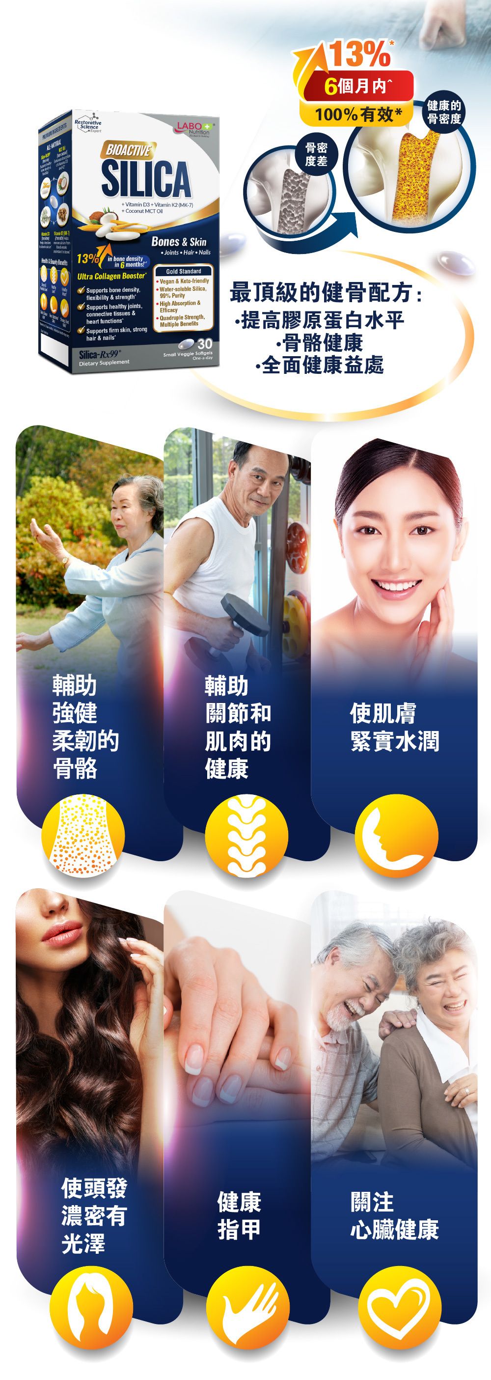 樂保 | 水溶性硅素 - 特強骨骼配方 | 好過補鈣 | 適合更年期後人士 - (骨量，美膚，護髮，美甲，增膠原蛋白) | HKTVmall ...