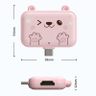 3 In 1 Type-C Docking Station USB Hub For iPad / Phone Docking Station 3H HDMI+PD+USB3.0 Pink