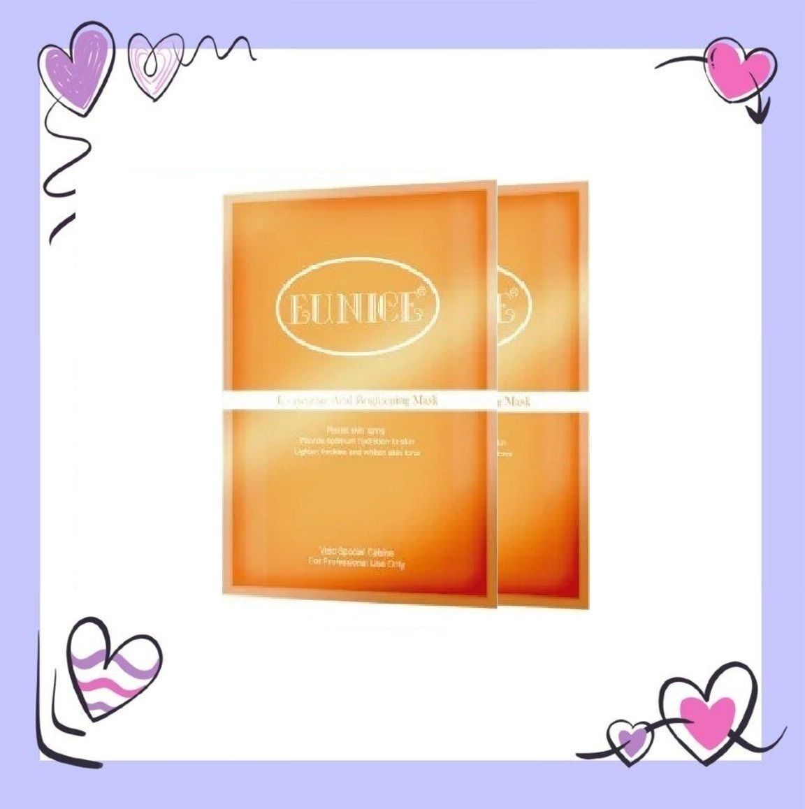 2pcs x Eunice L-ascorbic Acid Brightening Mask