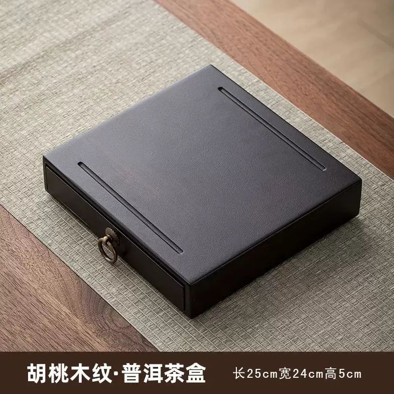 批發大號茶葉禮盒竹木盒多層茶餅展示架家用抽屜式收納櫃