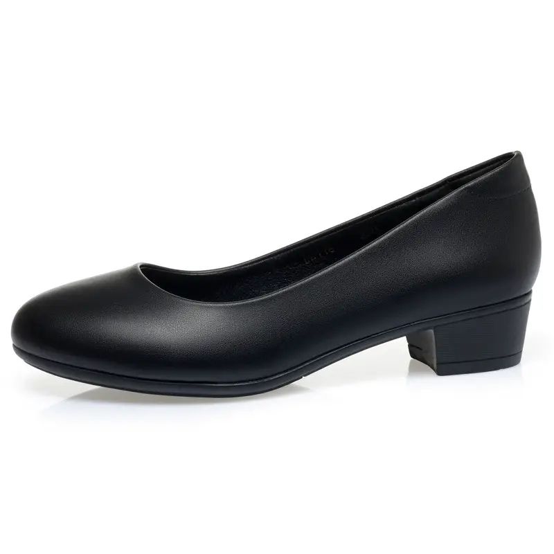 皮鞋女单鞋黑色职业工装通勤空姐物业客服软底舒适韧性透气女鞋