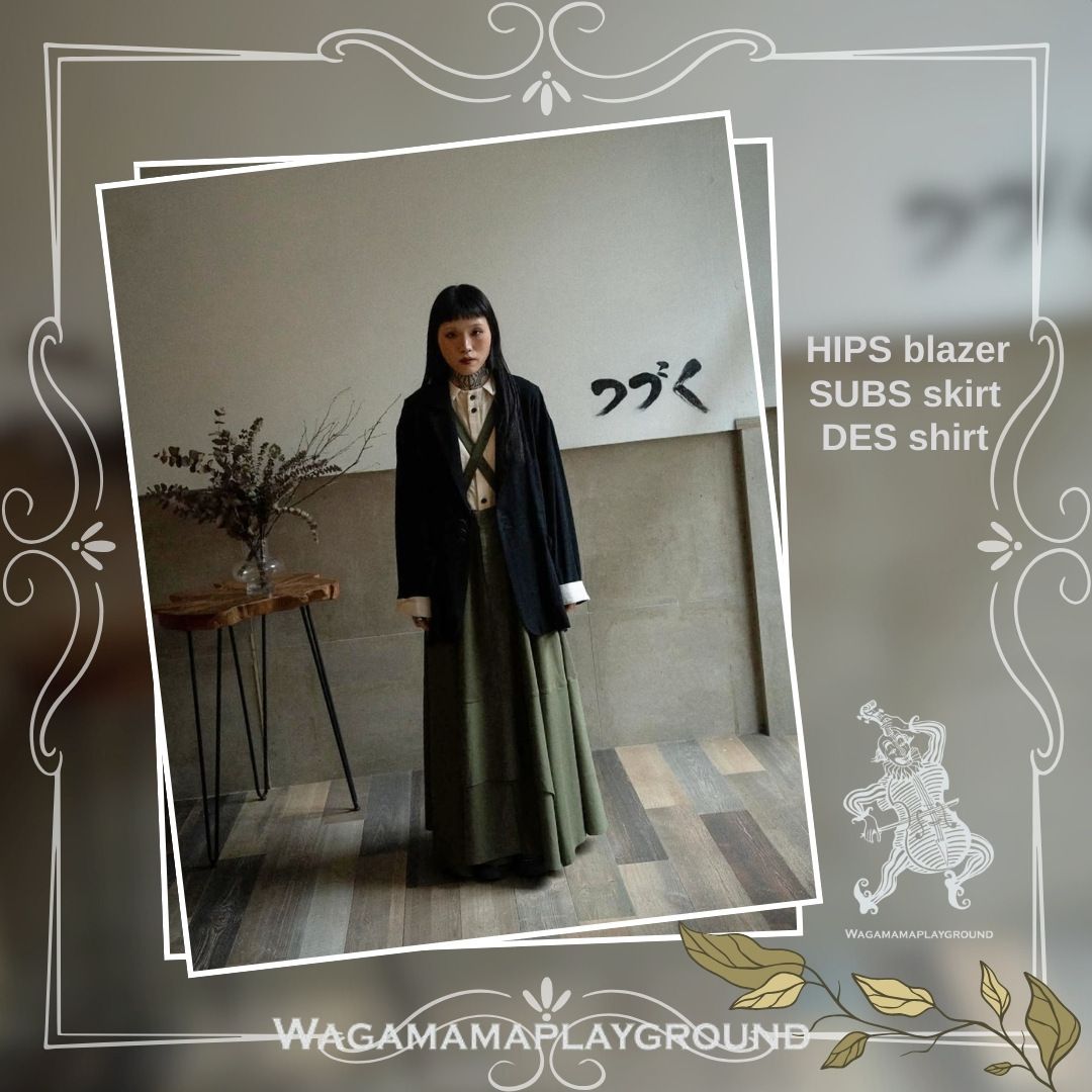 SET (blazer+skirt+shirt) #unisex #ItalianFabric #madeinhk