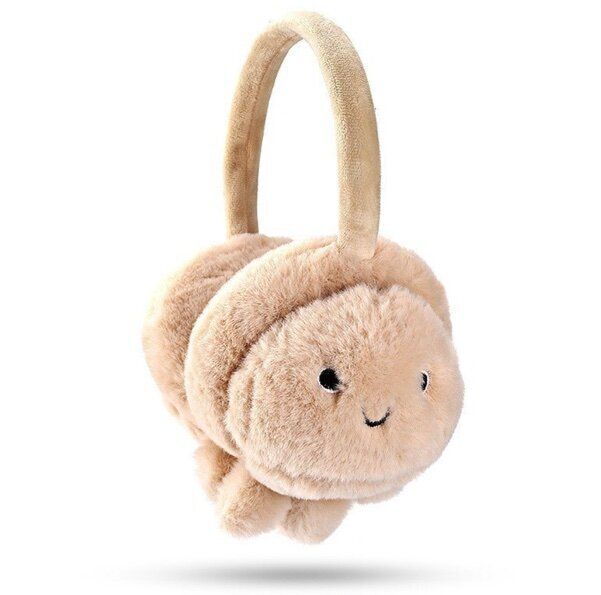 保暖防風毛絨耳罩(建議年齡3-12歲  DEZ21米色;水母款)