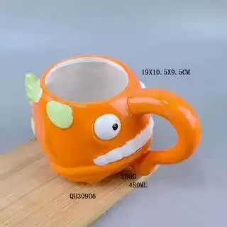 嚴選海洋創意陶瓷馬克杯鯊魚海馬章魚鯨魚卡通異形杯