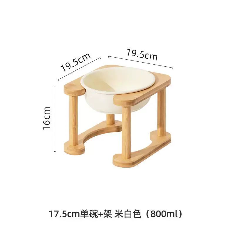 狗粮盆狗食碗陶瓷打翻防保护猫狗双碗水碗狗碗颈椎狗盘
