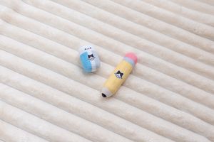 【贈品】橡皮擦鉛筆造型 響紙貓草玩具 
