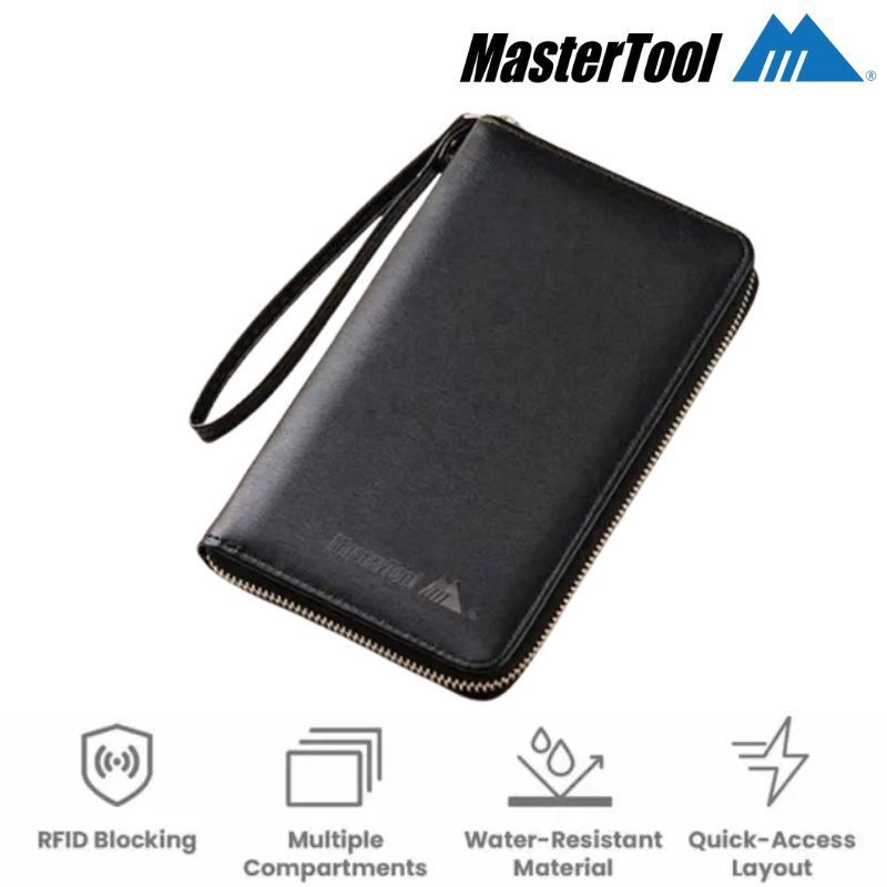 RFID 防盜旅行護照包 PU皮革 安全屏蔽刷信用卡信號 ID 夾錢包 卡其色 防盜防磁皮革錢包 錢包 皮革錢包