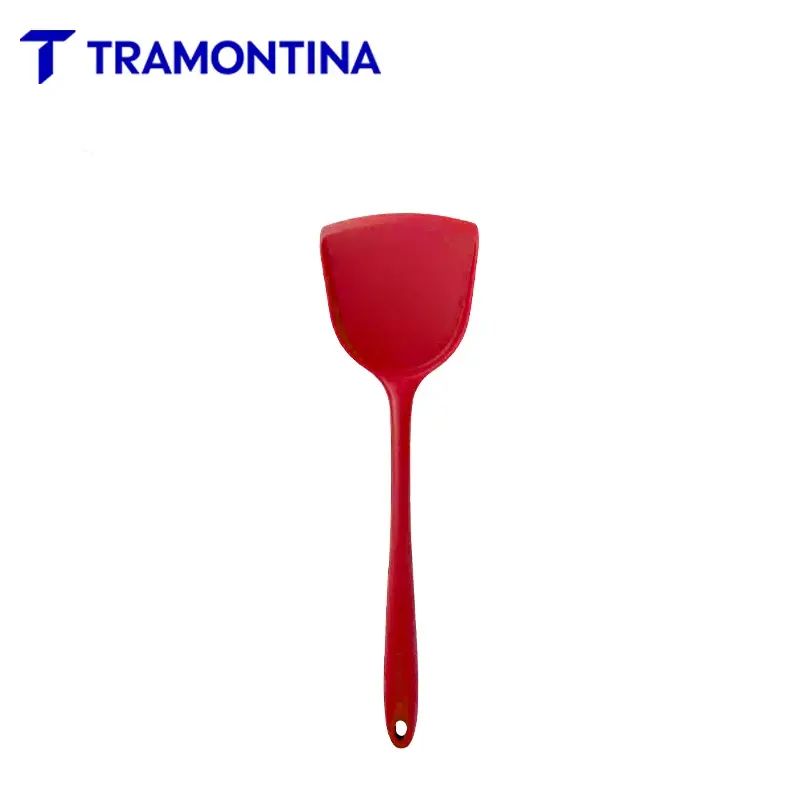 Tramontina查蒙蒂纳33cm红色食品级硅胶锅铲炒菜铲饭铲料理铲