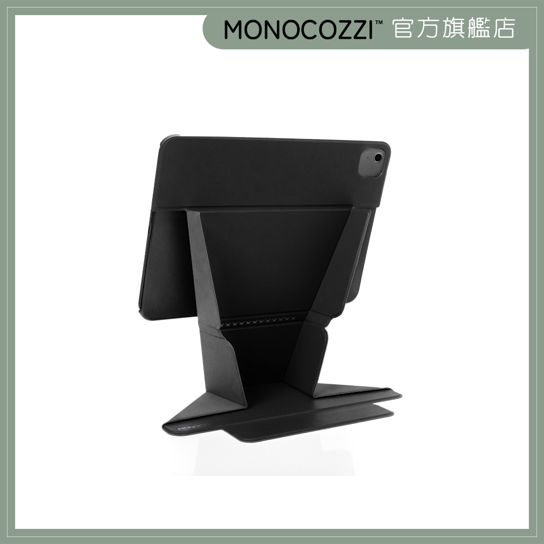LUCID REFINED RAISE FOLIO | 全保護可站立多角度翻蓋式保護殼 for iPad Air 11" (2024) - 黑色
