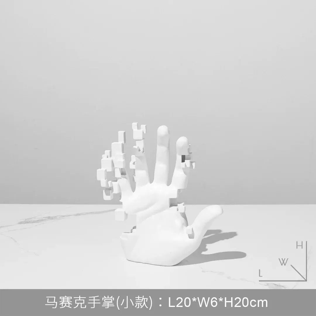 意式簡約客廳電視櫃手掌擺件餐邊櫃書房雕塑藝術樣板間軟裝飾品