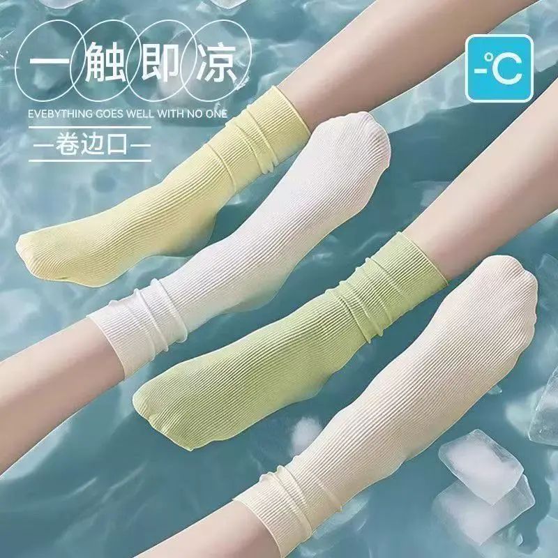 新款夏季薄款女冰冰襪堆堆襪瘦腿神器超仙透氣舒適